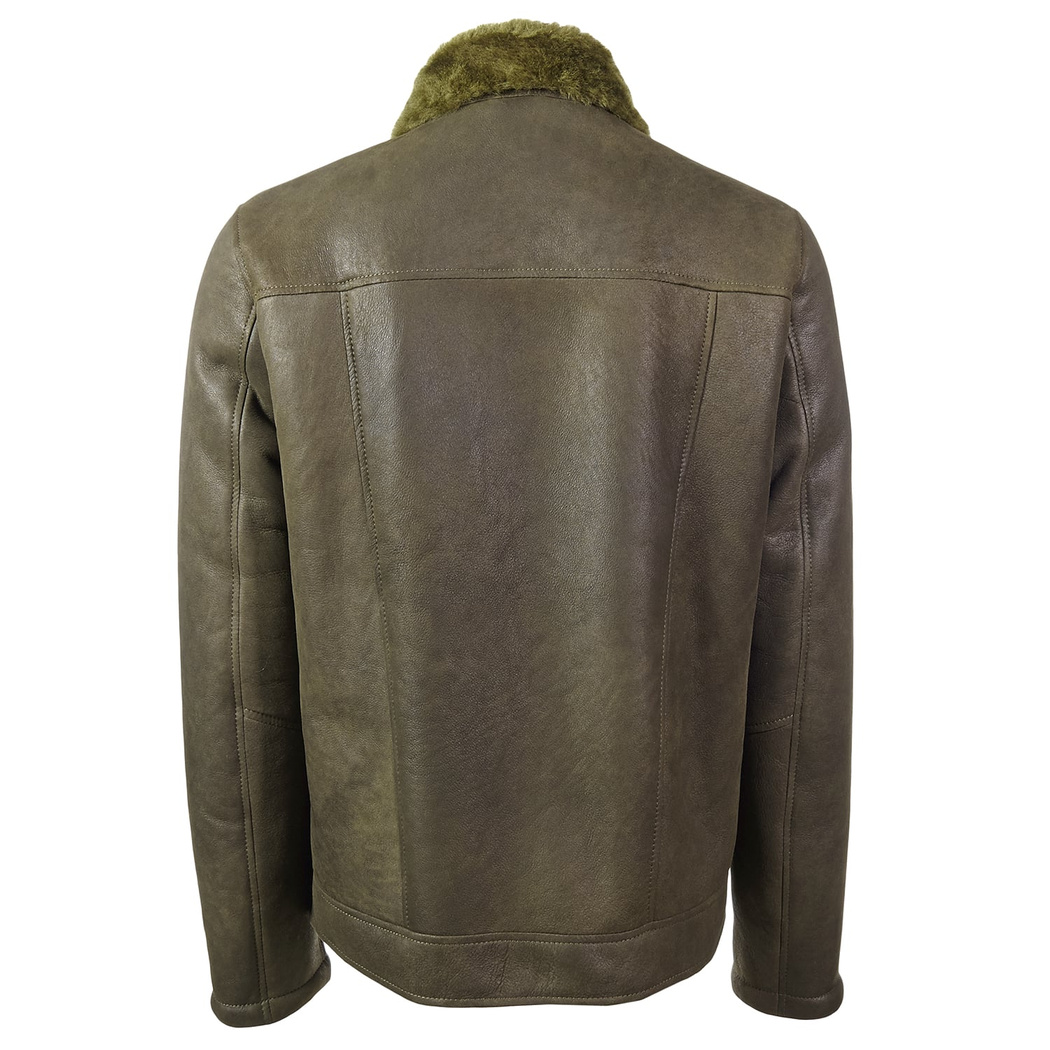 Yeşil Dante Erkek Kürk Mont