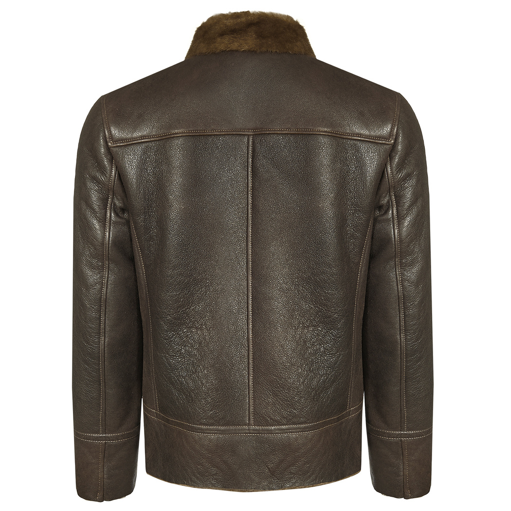 Yeşil Decenzio Erkek Kürk Mont