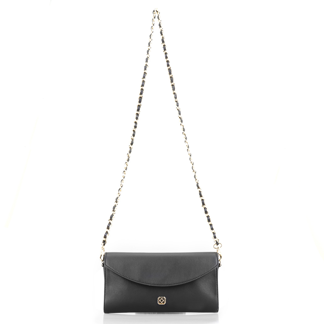 Zacy Siyah Kadın Deri Omuz Çantası