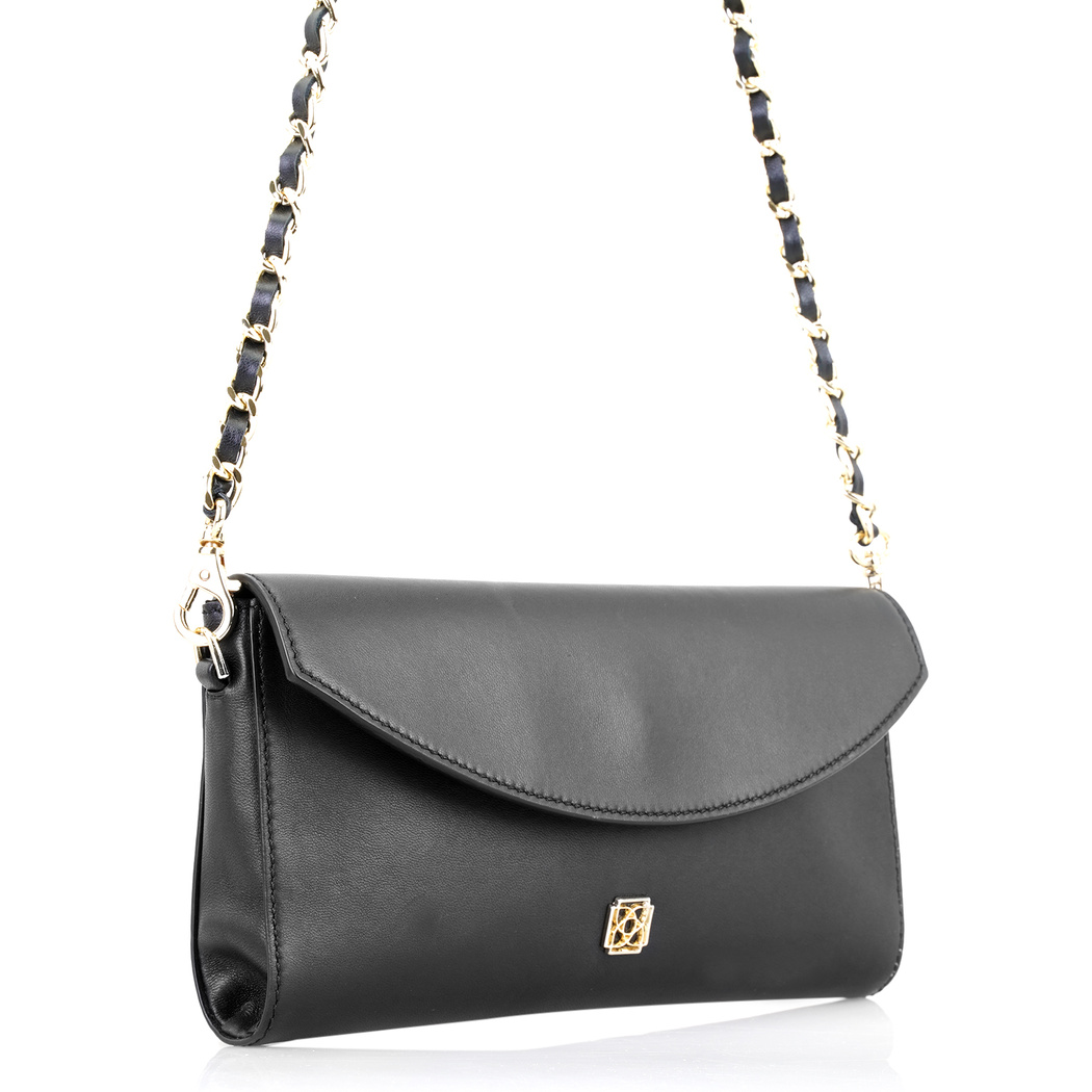 Zacy Siyah Kadın Deri Omuz Çantası
