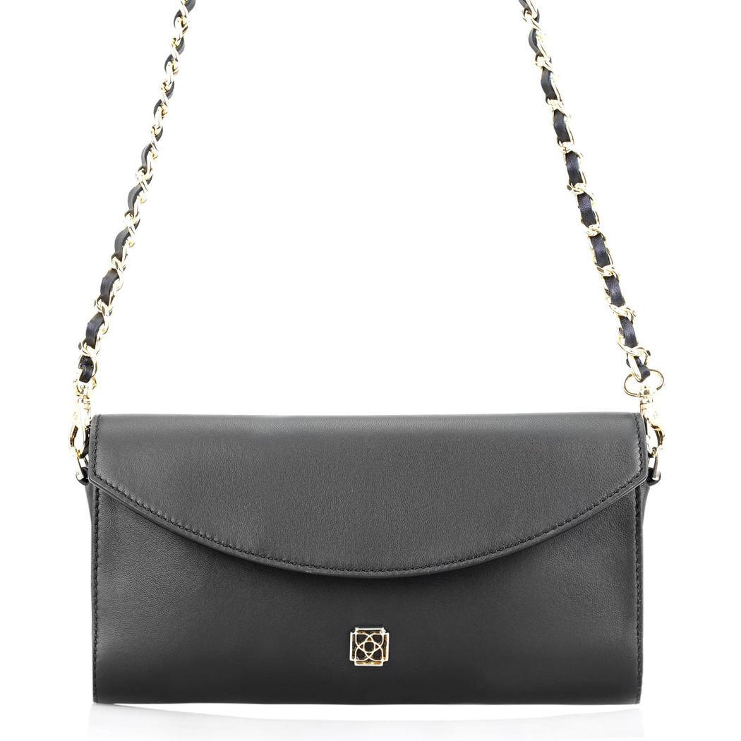 Zacy Siyah Kadın Deri Omuz Çantası