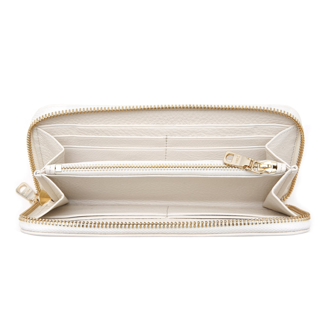 Zane Beyaz Kadın Deri Cüzdan