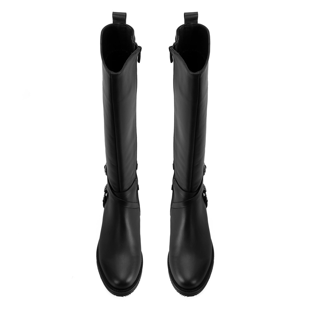 Zaria Siyah Kadın Deri Çizme