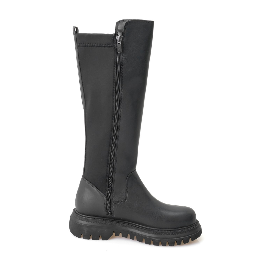 Zeljko Siyah Kadın Fermuarlı Çizme