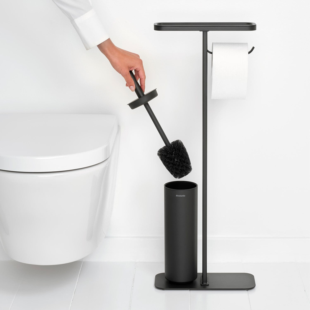 Brabantia Mindset Infinite Grey Standlı Organizer Tuvalet Kağıdı Tutucusu Ve Tuvalet Fırçası (BRA 299186)