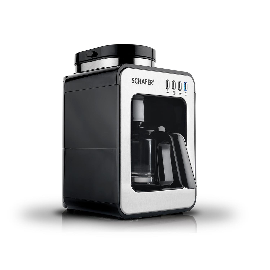 Schafer Barista Öğütücülü Filtre Kahve Makinesi-Siyah