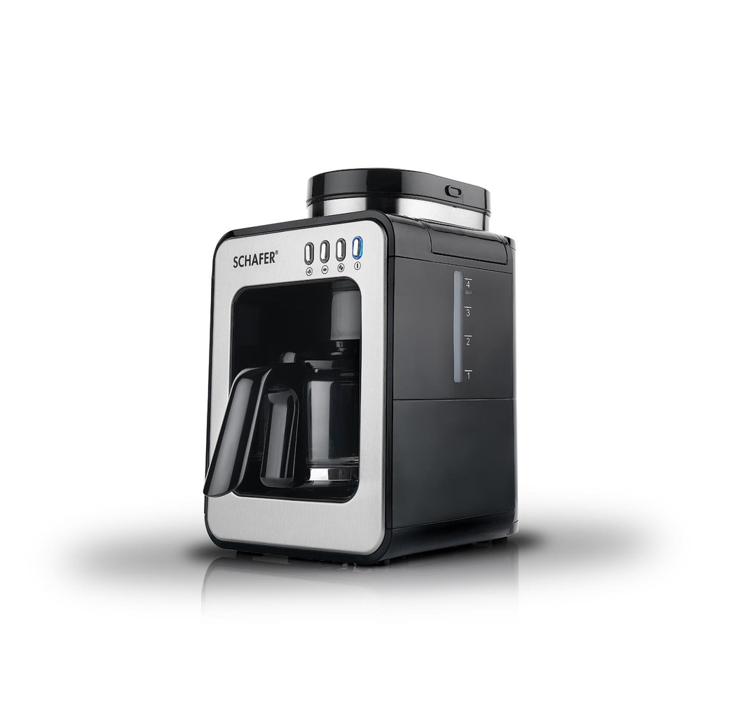 Schafer Barista Öğütücülü Filtre Kahve Makinesi-Siyah