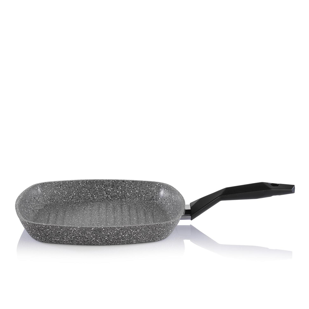 Schafer Cory Yanmaz Yapışmaz Kare Grill Tava 28Cm-Gri