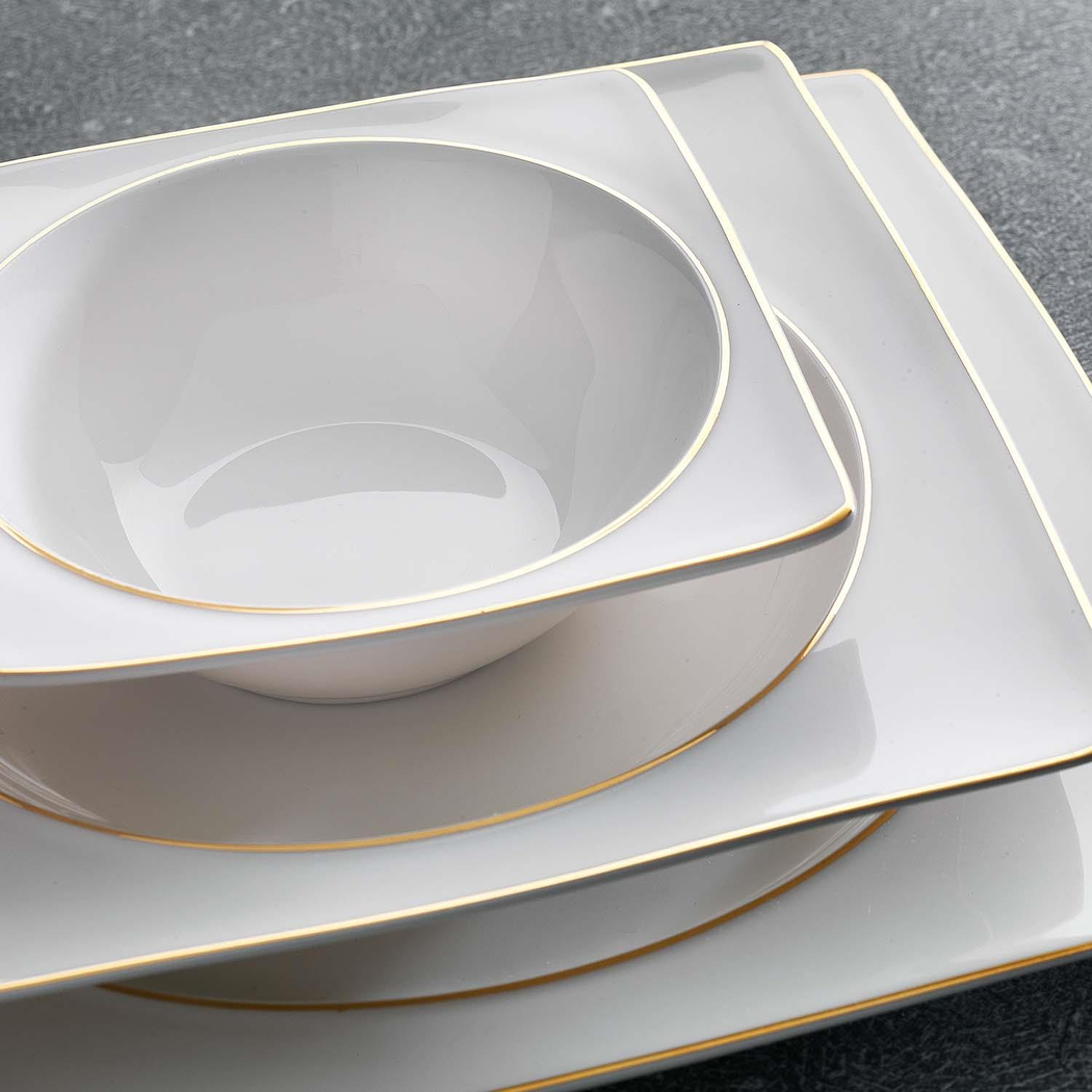 Schafer Glamor Pure Yemek Takımı 60 Parça-Gold