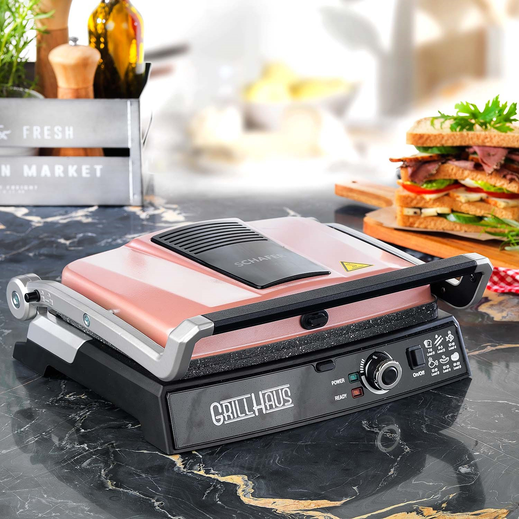 Schafer Grill Haus Tost Makinesi-Rosegold