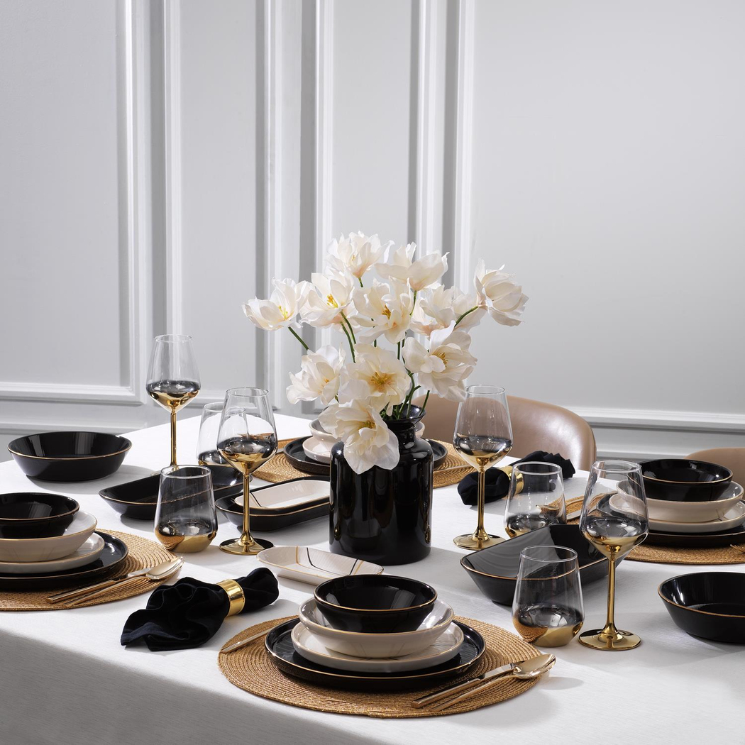 Schafer Haze Yemek Takımı 55 Parça-Siyah