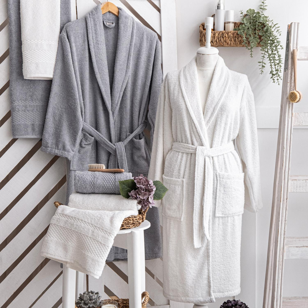 Schafer Home Arya Banyo Seti 6 Parça-Gri/Beyaz