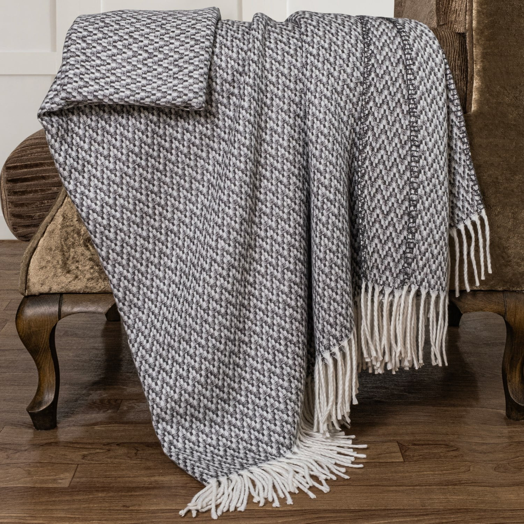 Schafer Home Caprice Throw Battaniye 130x170 Cm-Gri