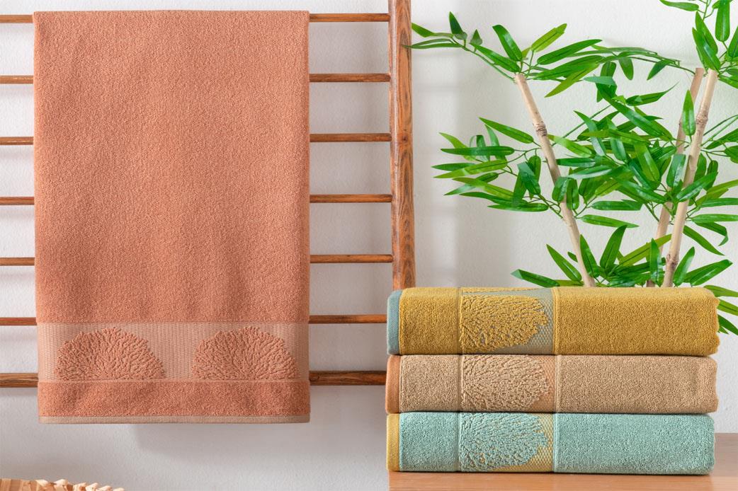 Schafer Home Coral Jakarlı Havlu 50x90 Cm-Kiremit