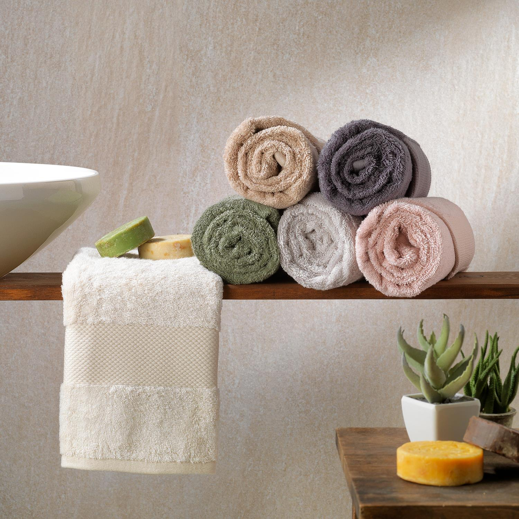 Schafer Home Dora Bambu Havlu 50x100 Cm-Ekru
