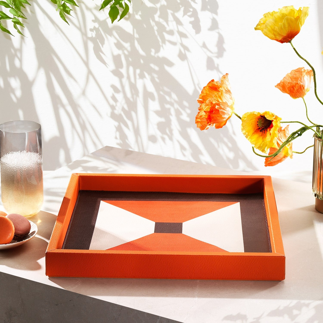 Schafer Home Fame Baskılı Tepsi 35x35 Cm 1 Parça-Kırmızı