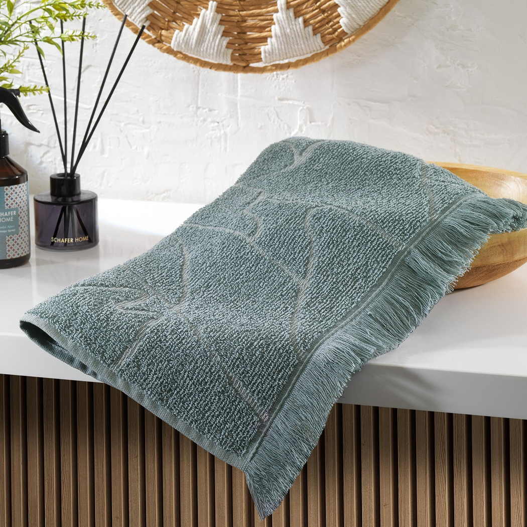 Schafer Home Jimmy Jakarlı Havlu 50x100 Cm 1 Parça-Mint Yeşili