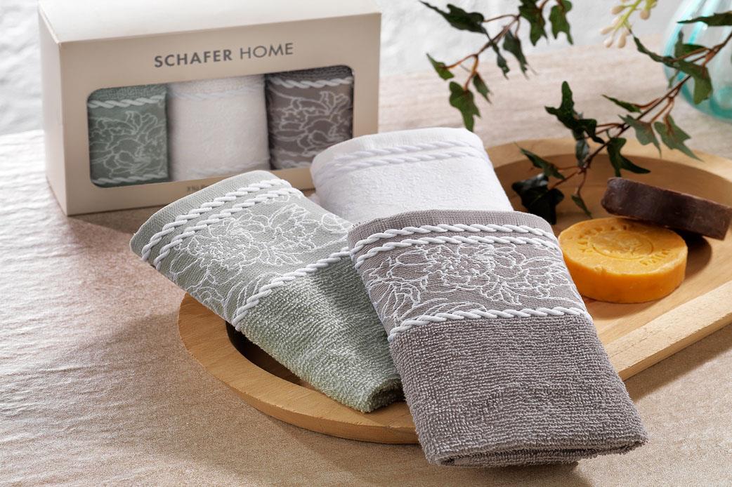 Schafer Home Lace 30x50 Havlu Seti 3 Parça-Asorti