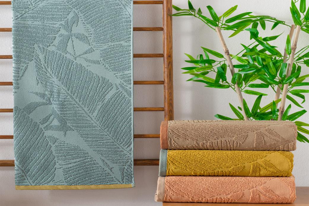 Schafer Home Leaf Jakarlı Havlu 70x140 Cm-Yeşil