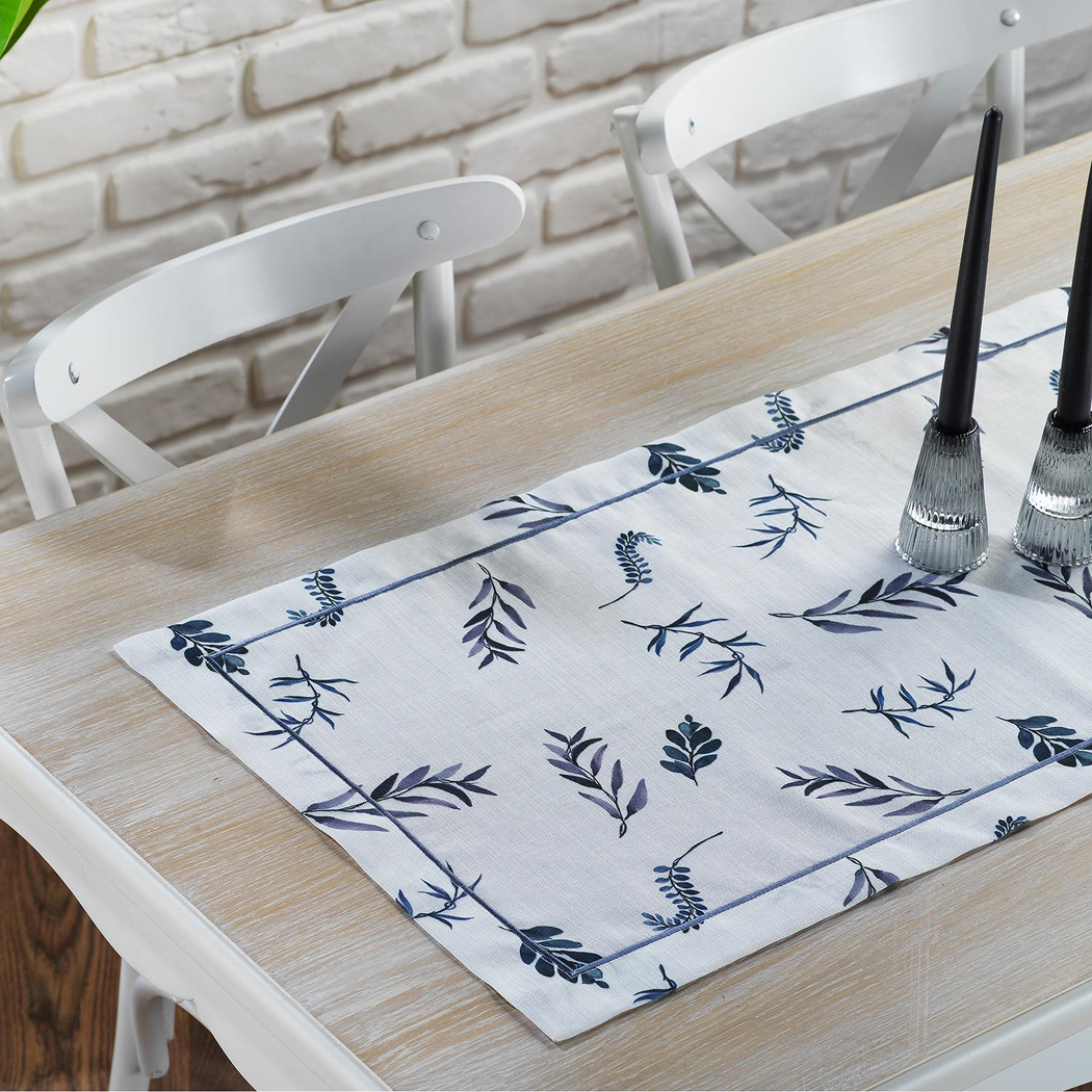 Schafer Home Leafly Runner 50x145-Lacivert