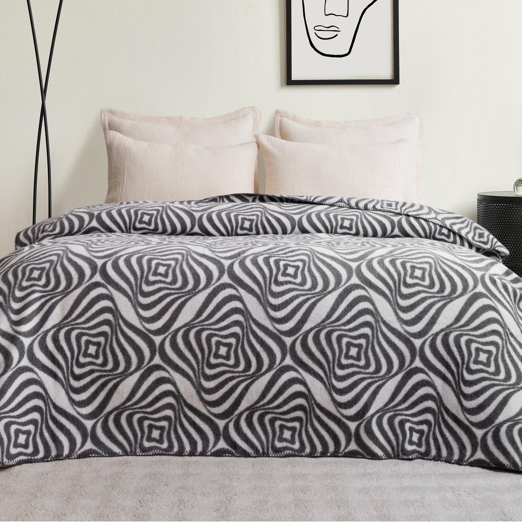 Schafer Home Merlin Çift Kişilik Battaniye 200x220 Cm 1 Parça-Gri