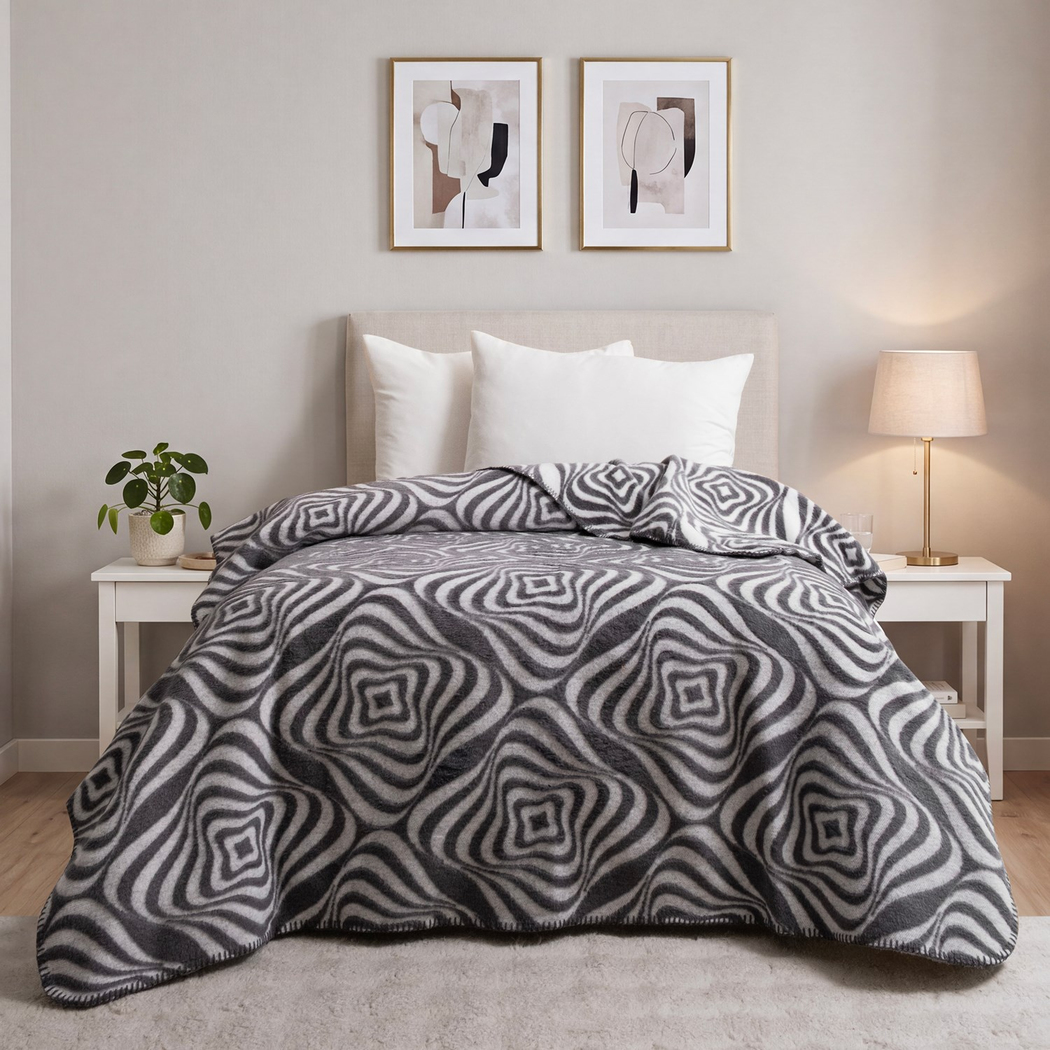 Schafer Home Merlin Tek Kişilik Battaniye 150x200 Cm 1 Parça-Gri