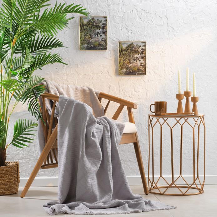 Schafer Home Petra Çift Kişilik Pike 200x230-1 Parça-Gri