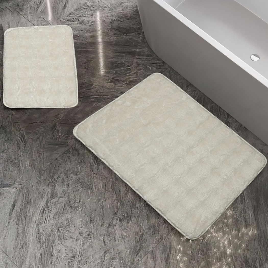 Schafer Home Pia 2 li Peluş Banyo Paspası-Krem