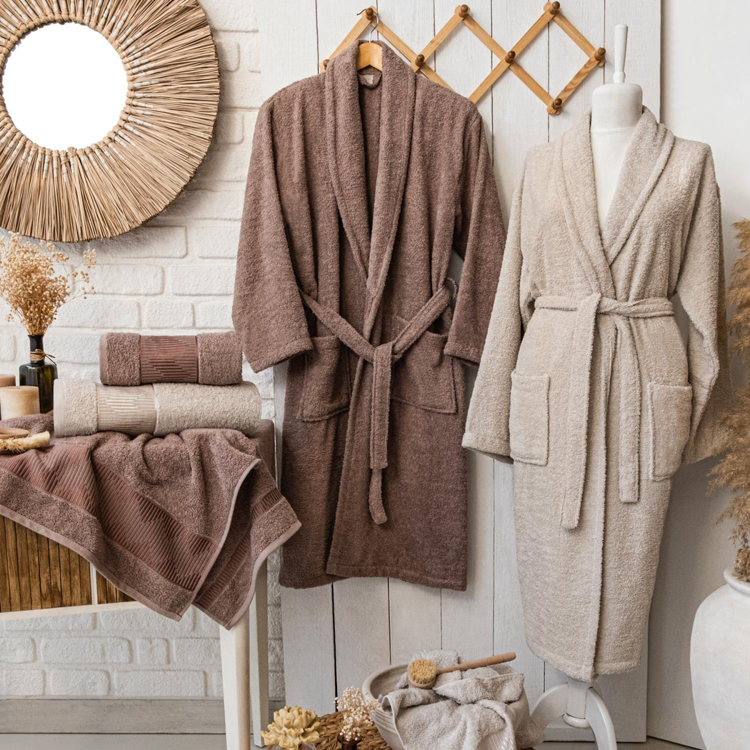 Schafer Home Sally Jakarlı Banyo Seti 6 Parça-Bej/Ekru