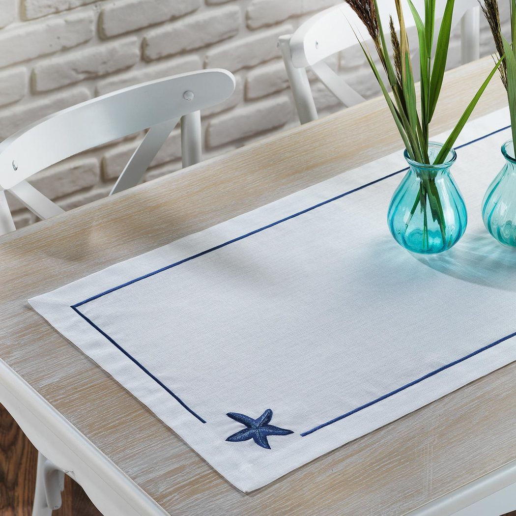 Schafer Home Star Nakışlı Runner 50X145 -Lacivert