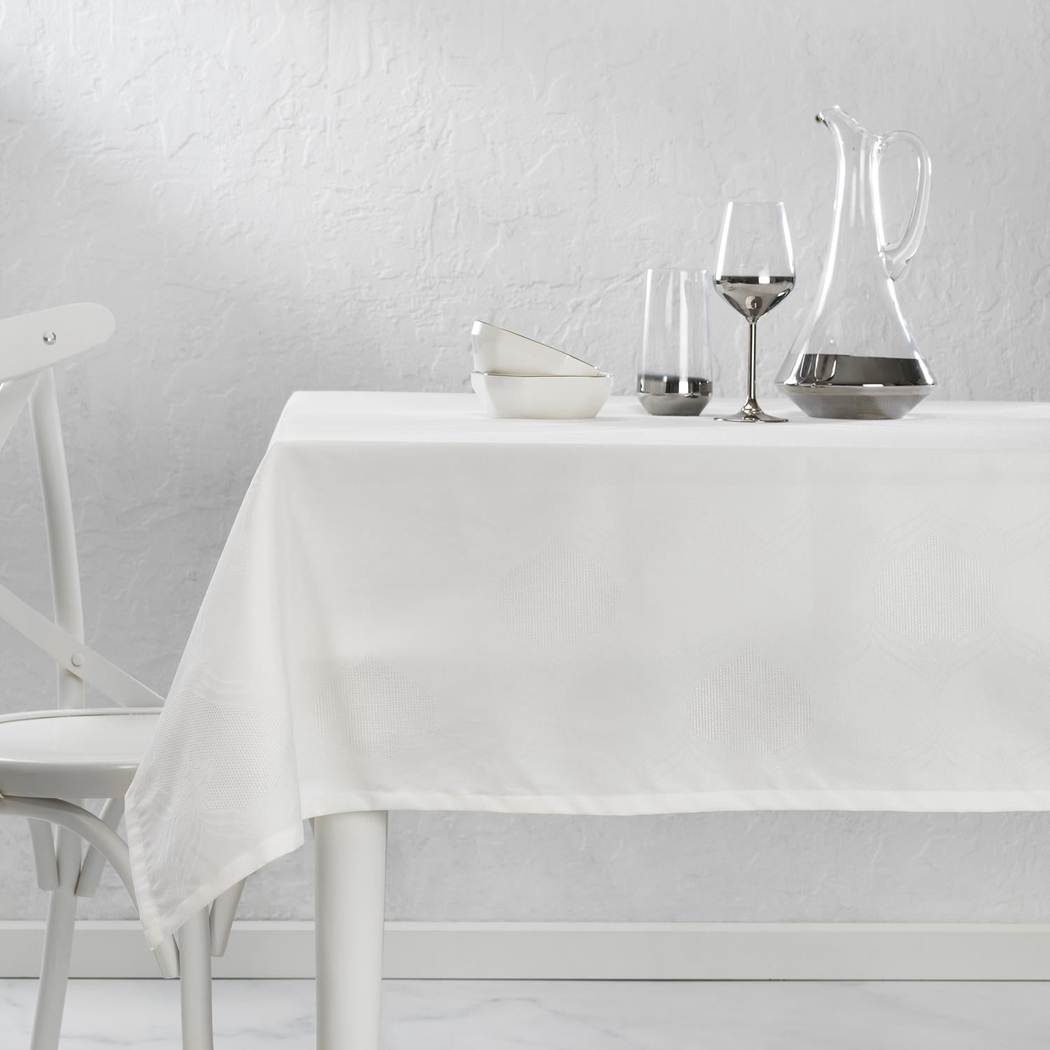 Schafer Home Sue Poly Cotton Masa Örtüsü-160x240-Krem