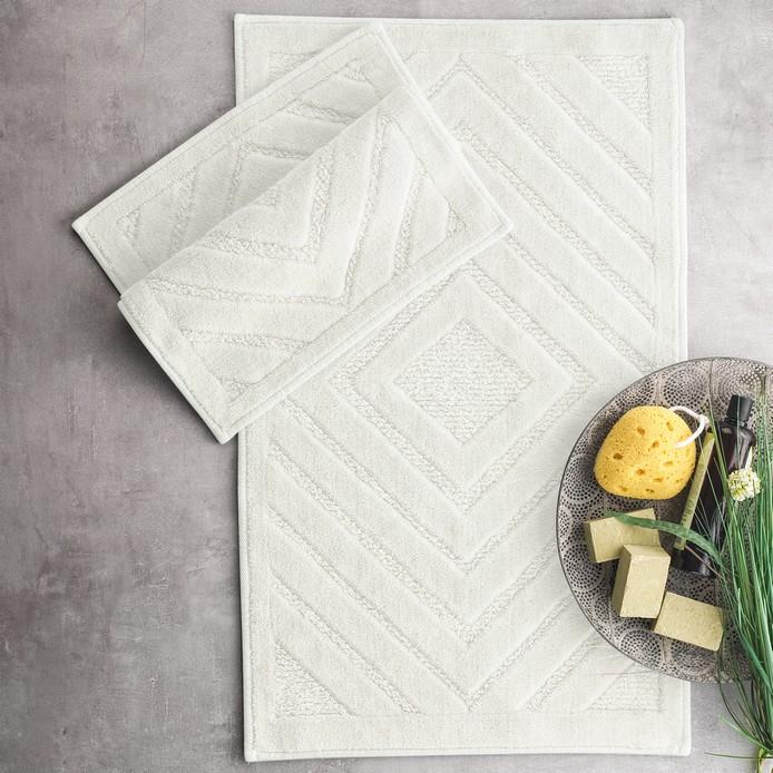 Schafer Home Tiara Pamuklu 2 li Banyo Paspası 60x100-50x60-Ekru