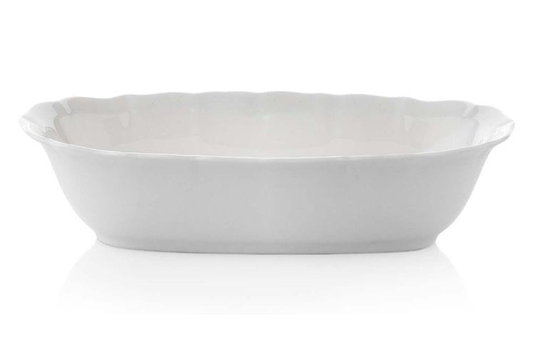 Schafer Lotus Büyük Fırın Kabı 33 Cm-1 Parça-Beyaz