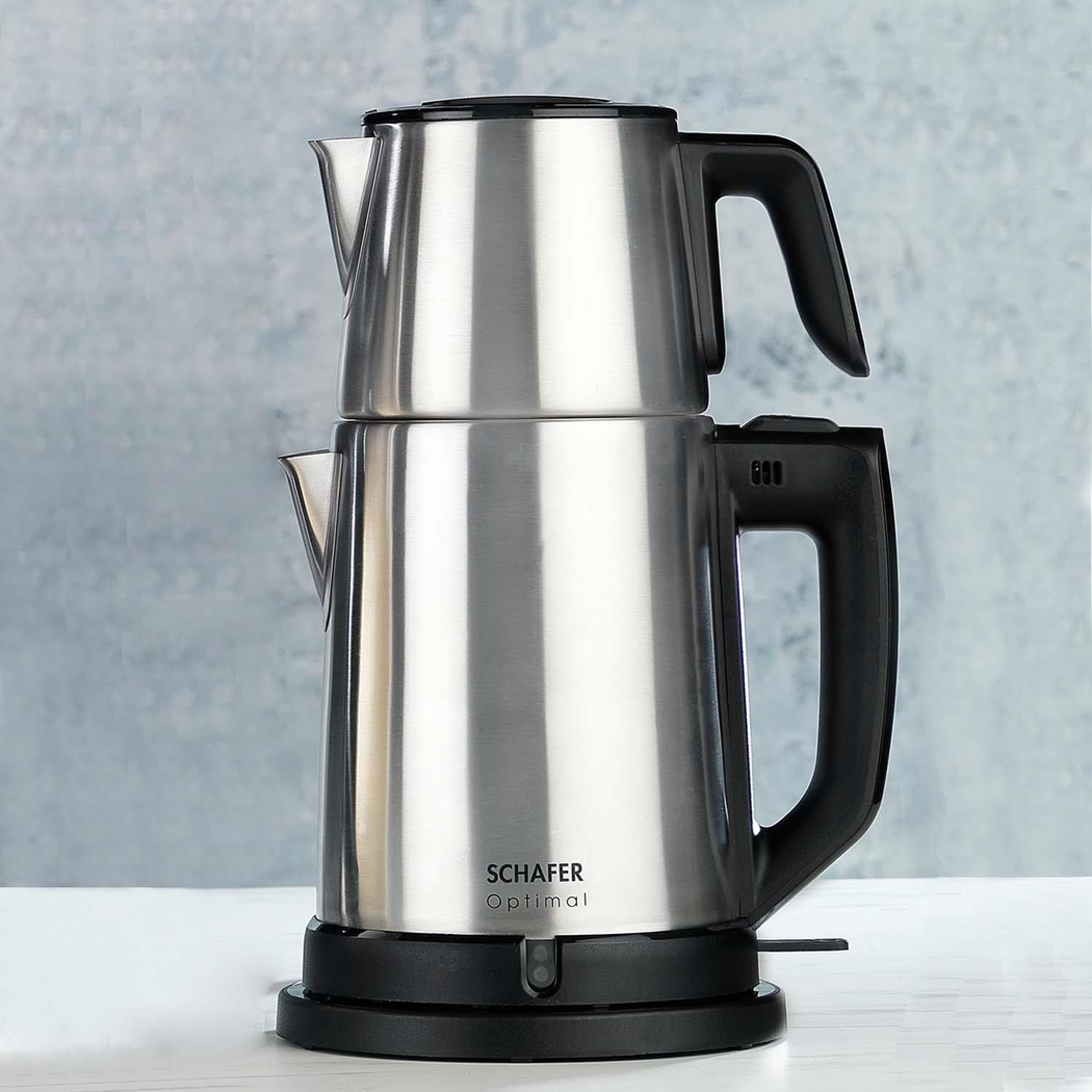 Schafer Optimal Elektrikli Paslanmaz Çay Makinesi -Inox