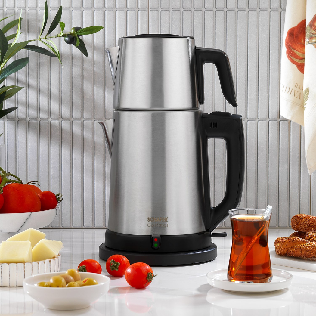 Schafer Optimal Elektrikli Paslanmaz Çay Makinesi -Inox