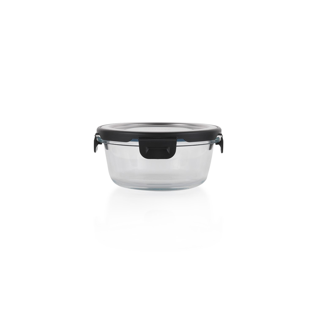 Schafer Retro Kilitli Saklama Kabı Yuvarlak 400 ML-Inox