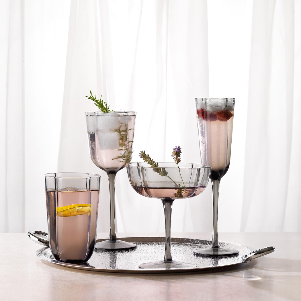 Schafer Ruth 6 lı Ayaklı Kadeh 320 Ml-Antrasit02