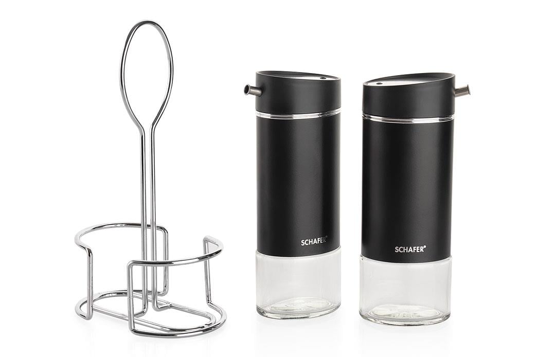 Schafer Silver Touch Yağlık+Sirkelik Seti-3 Parça-Siyah
