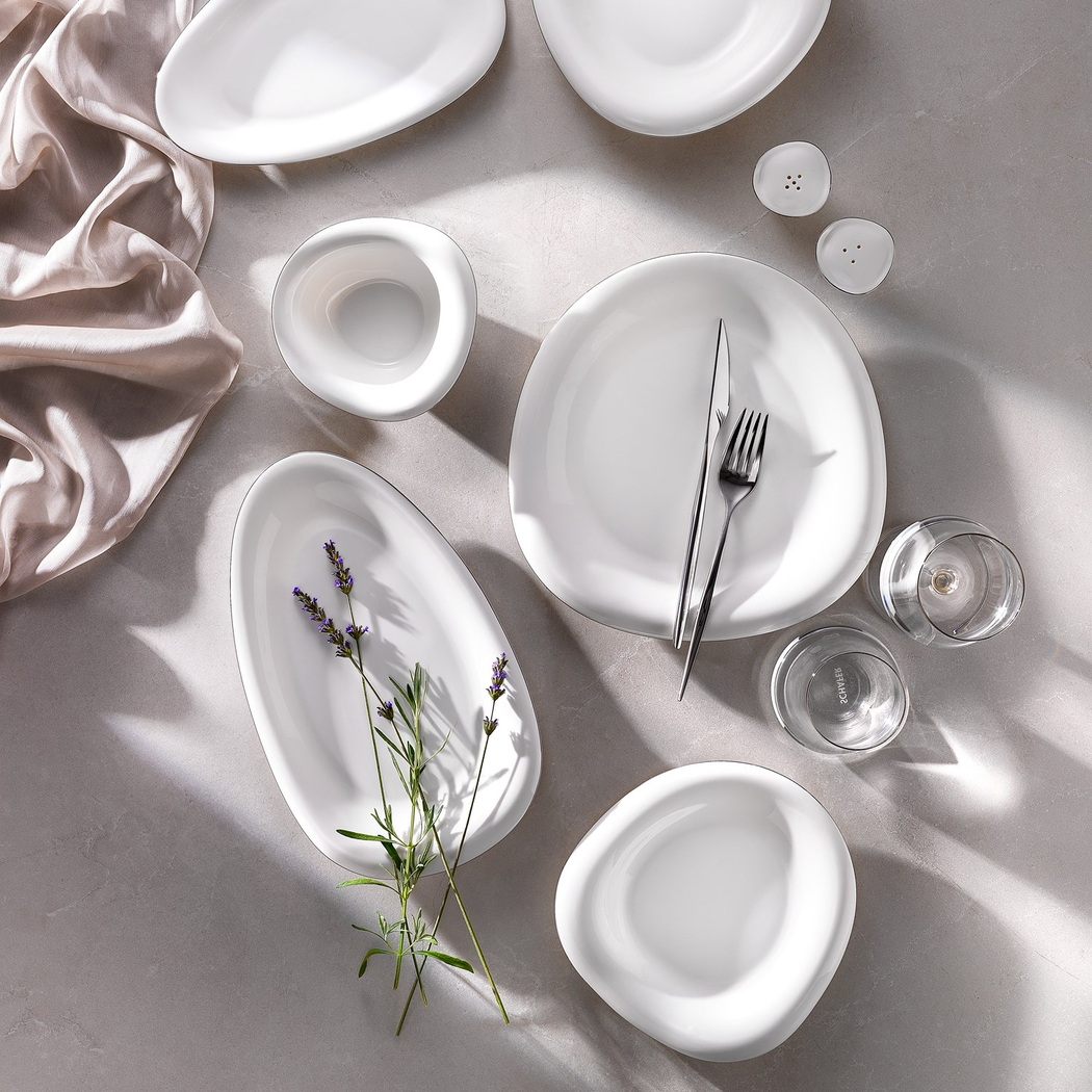 Schafer Superfine Bone Seraphine Yemek Takımı 37 Parça-Platin