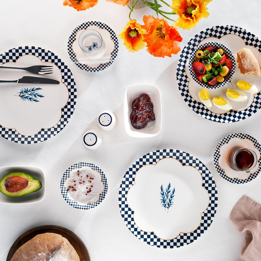 Schafer Suzzy Kahvaltı Takımı 32 Parça-Mavi