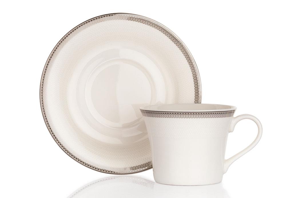 Schafer Tea Party 6 lı Çay Fincan Seti 12 Parça-Platin02