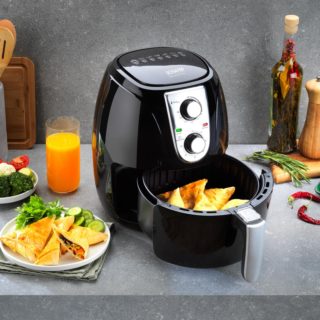 Schafer Thermochef Smart Airfryer/Sıcak Hava Fritözü-Siyah