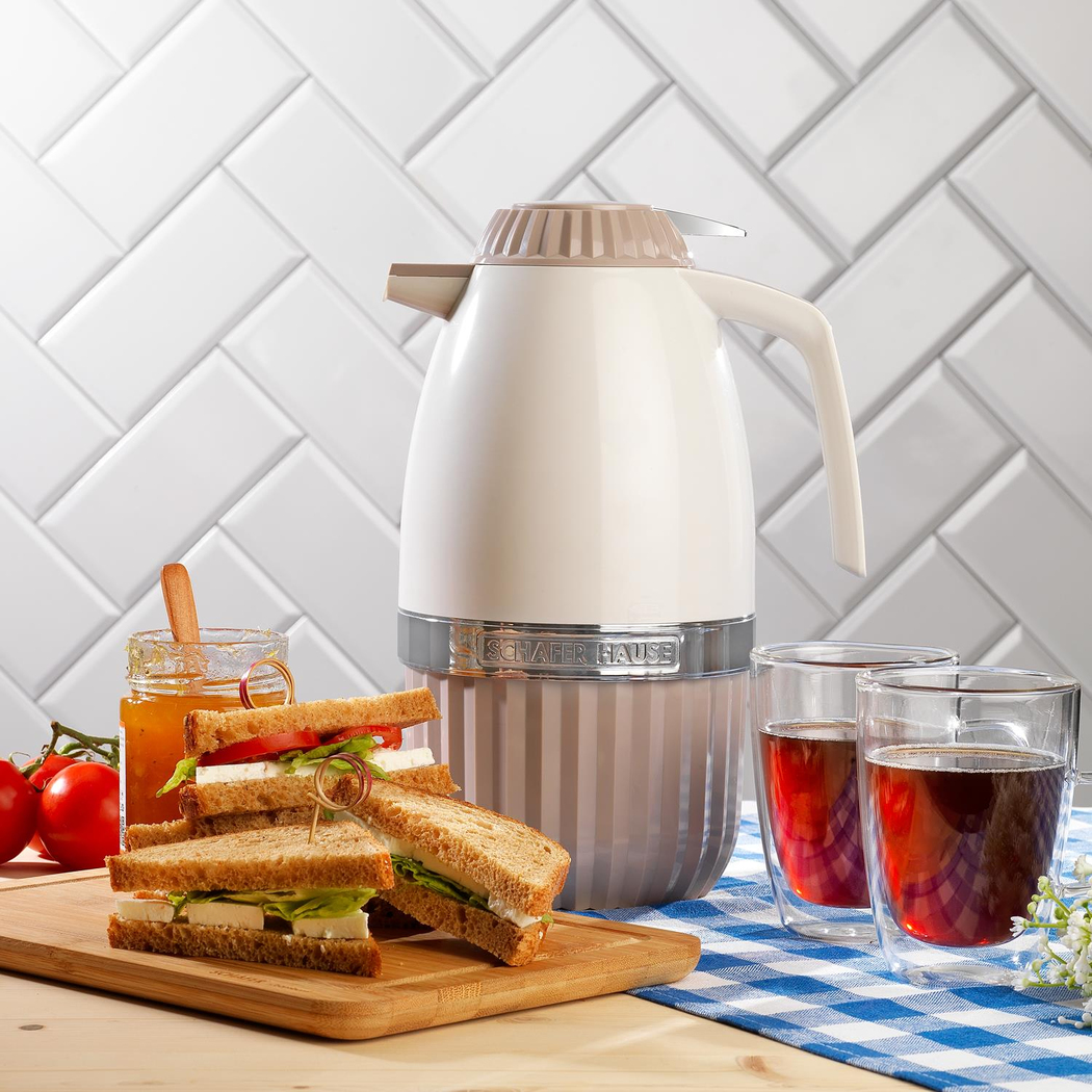 Schafer Hause Cam Termos 2 L-Bej