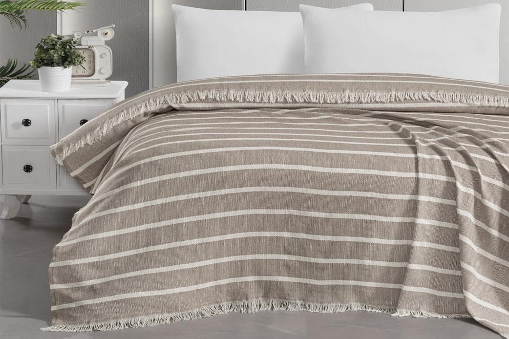 Schafer Home Bella Çift Kişilik Pike 200x230 -1 Parça-Bej