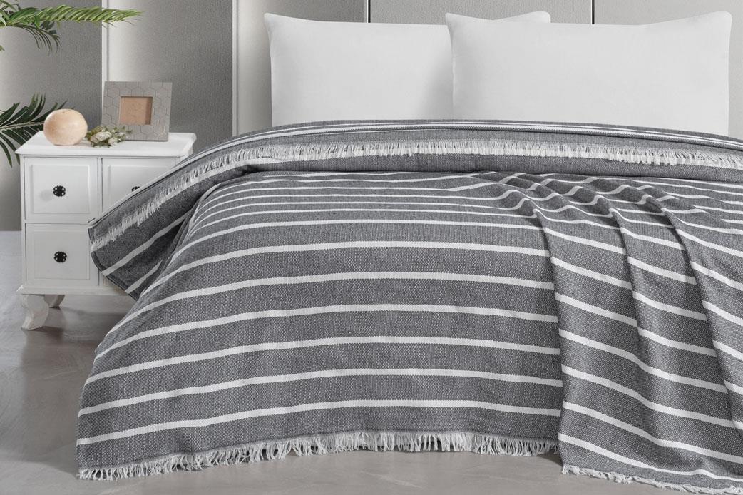 Schafer Home Bella Çift Kişilik Pike 200x230 -1 Parça-Gri