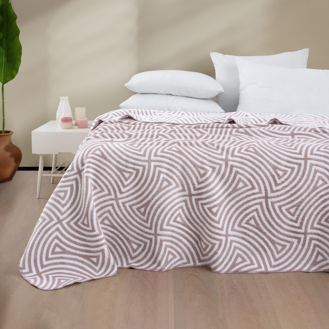 Schafer Home Casilla Çift Kişilik Battaniye 200x220-Mor