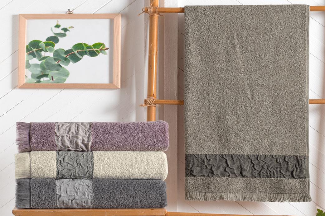 Schafer Home Crepe Armürlü Havlu 50x90 Cm-Gri