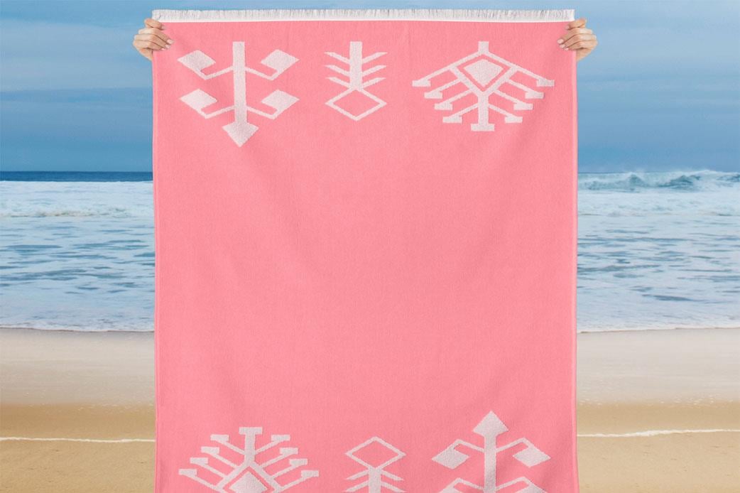 Schafer Home Ethnic Plaj Havlusu-75x150-Pembe