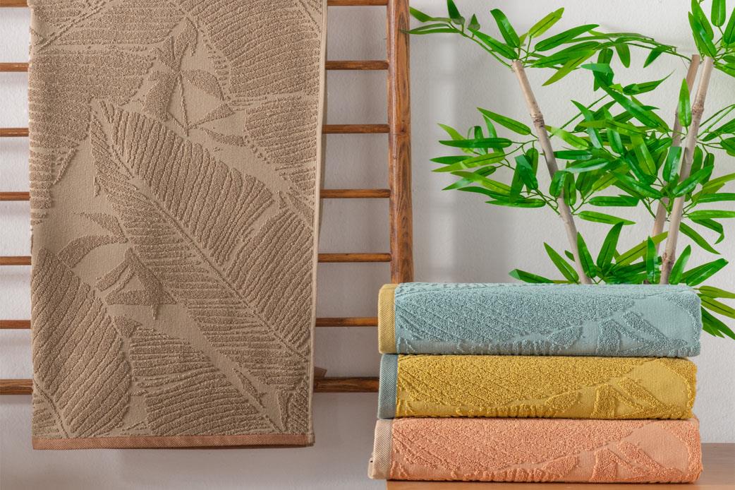 Schafer Home Leaf Jakarlı Havlu 50x90 Cm-Bej