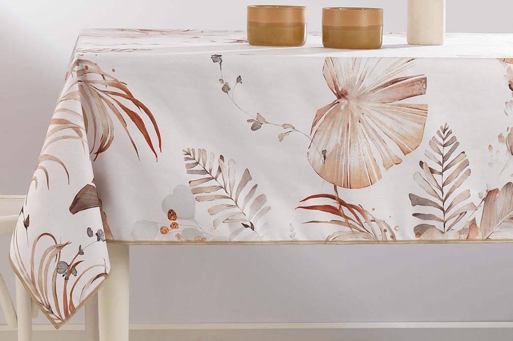 Schafer Home Leaf Masa Örtüsü 150x240-Bej